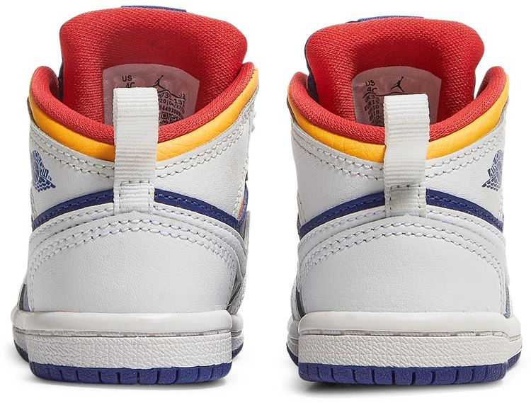 Air Jordan 1 Mid TD White Deep Royal Blue