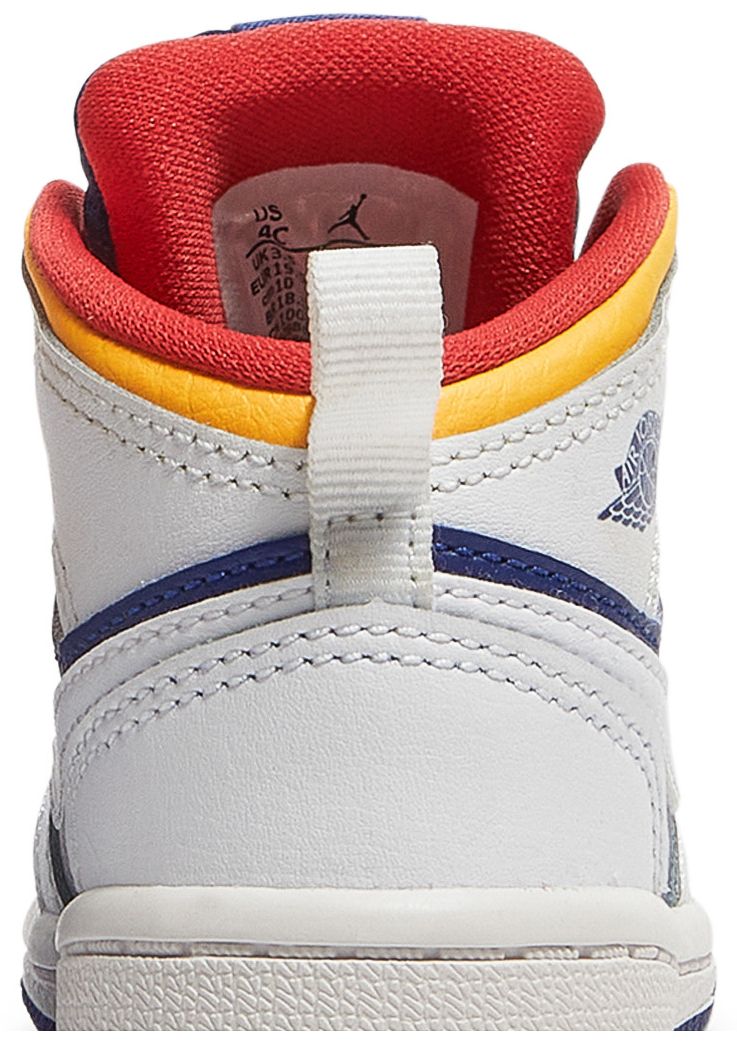 Air Jordan 1 Mid TD White Deep Royal Blue