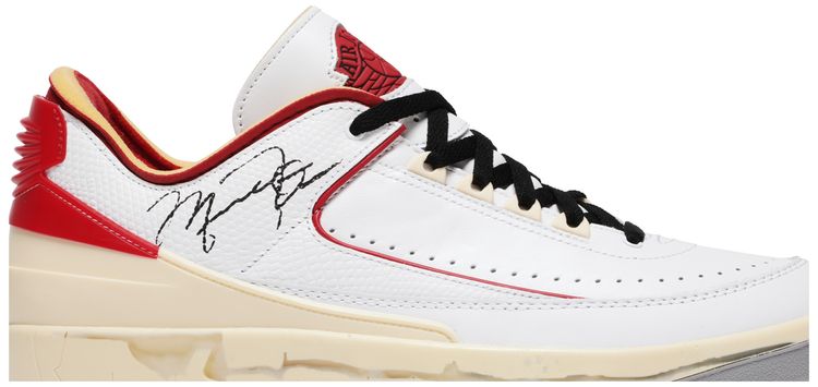 Off White x Air Jordan 2 Retro Low SP White Varsity Red