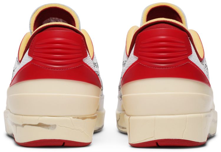 Off White x Air Jordan 2 Retro Low SP White Varsity Red