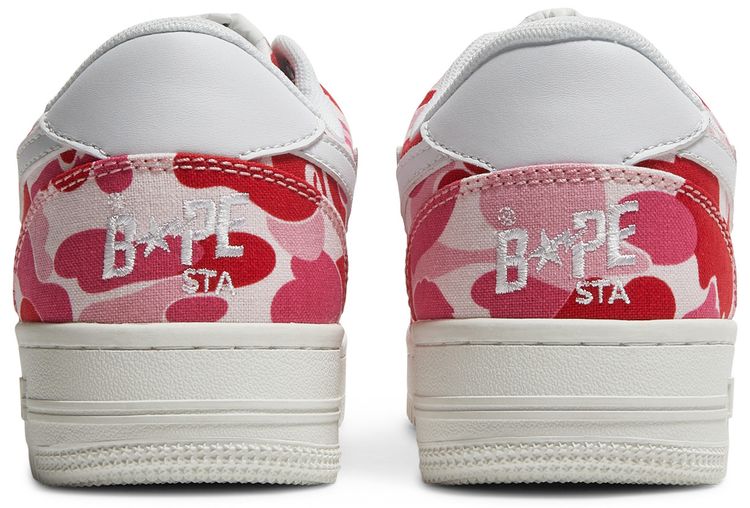 Wmns Bapesta Low ABC Camo   Pink