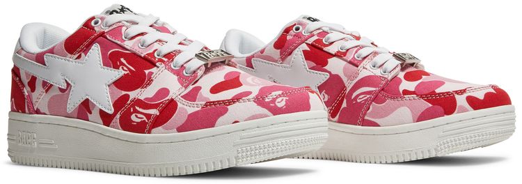 Wmns Bapesta Low ABC Camo   Pink