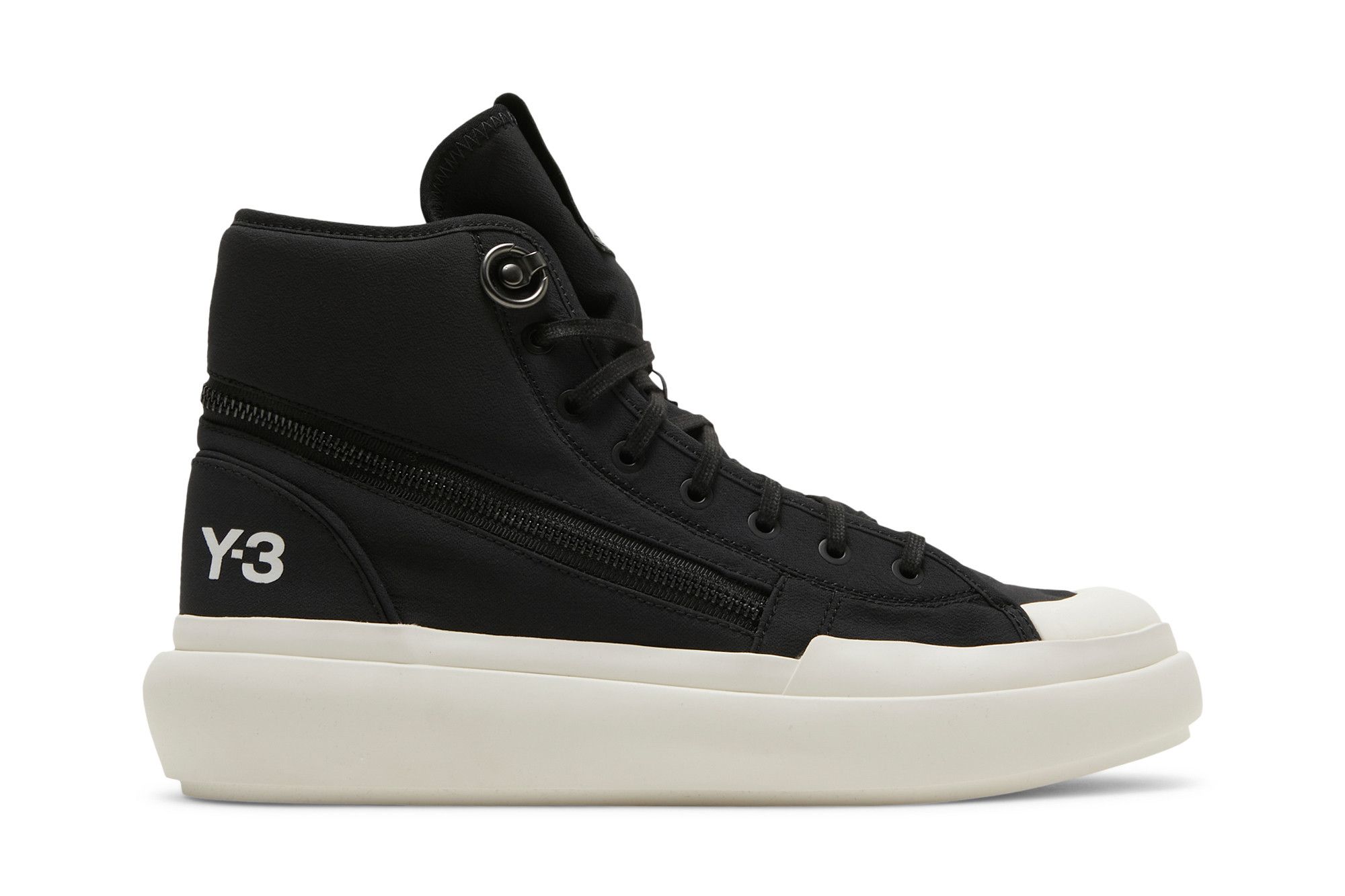 Size 4.5 Y-3 Ajatu Court High 'Black White'