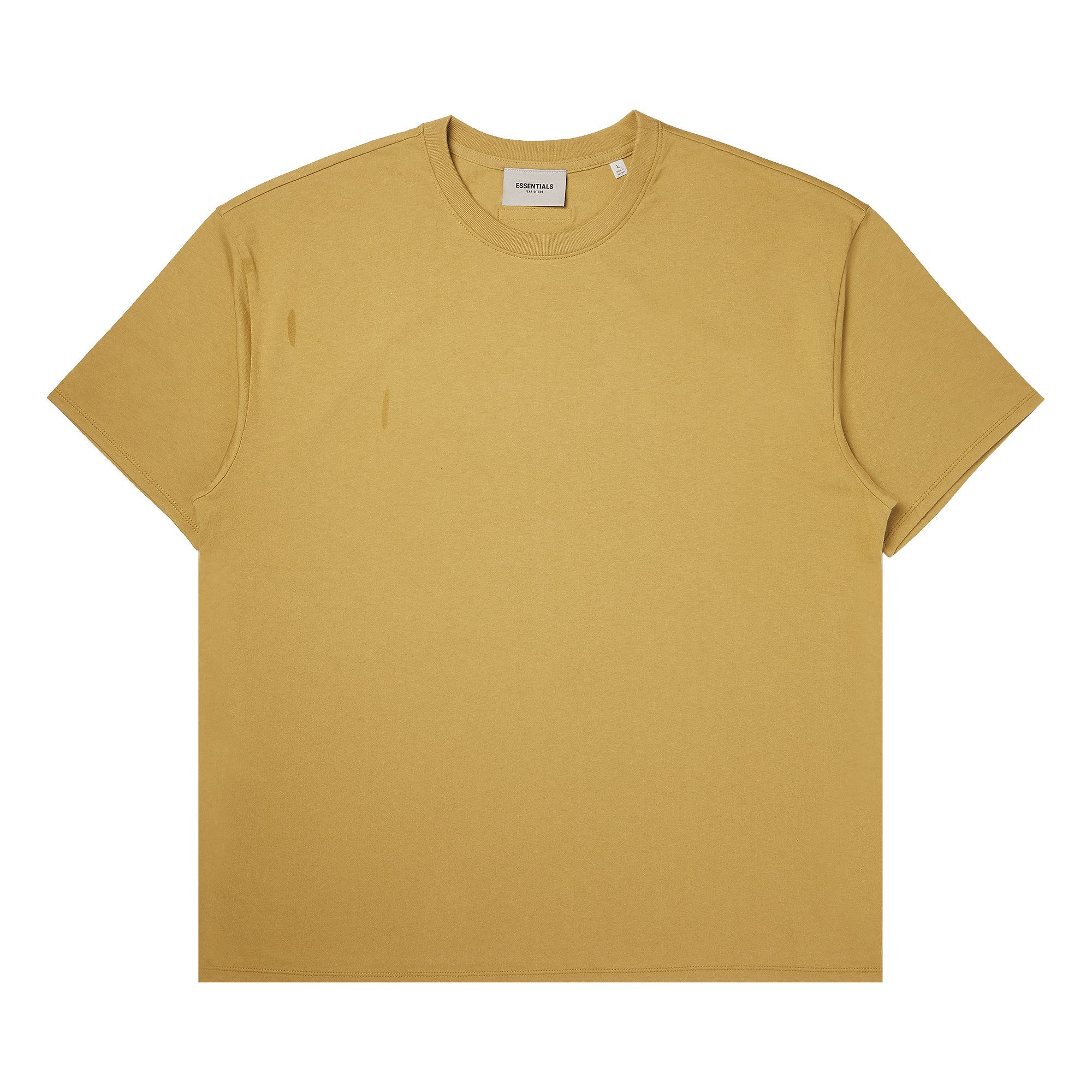 Buy Fear of God Essentials Short-Sleeve Tee 'Amber Buy Fear of God Essentials Short-Sleeve Tee 'Amber