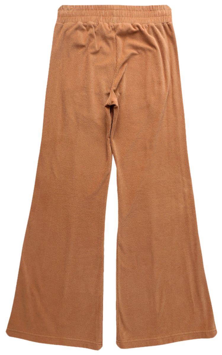 Palm Angels Cord Fleece Flared Track Pants BeigePurple