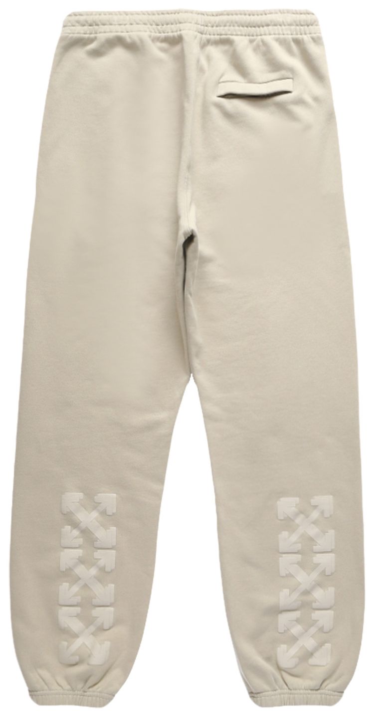 Off White Rubber Arroslim Sweatpant Abbey Stone