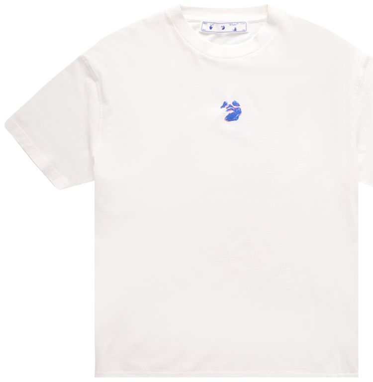Off White Pen Face OW Logo Reg Tee Violet