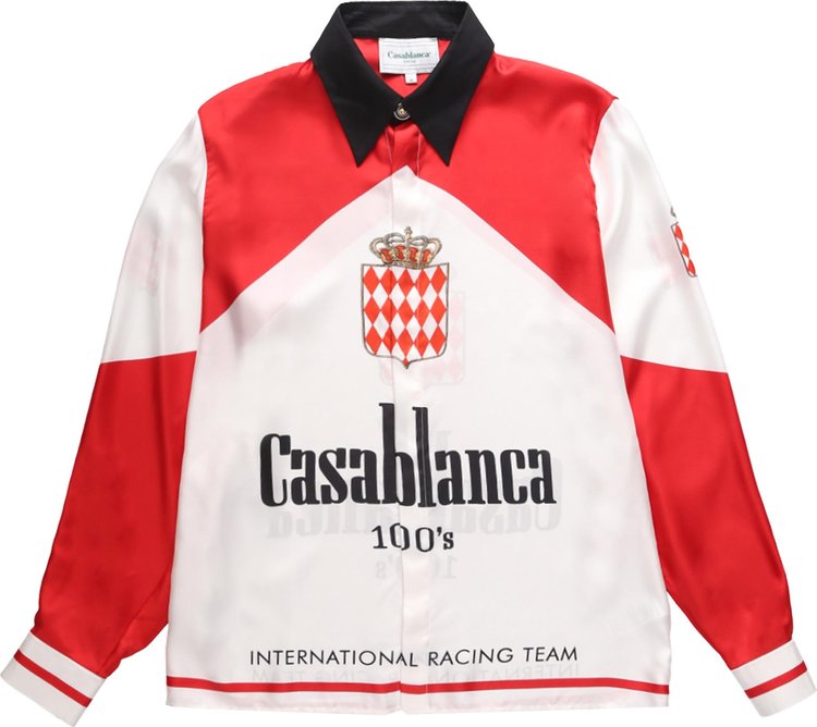 Casablanca Printed Silk Twill Shirt 'Casablanca 100's'