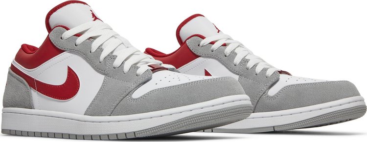 Air Jordan 1 Low SE Light Smoke Grey Gym Red