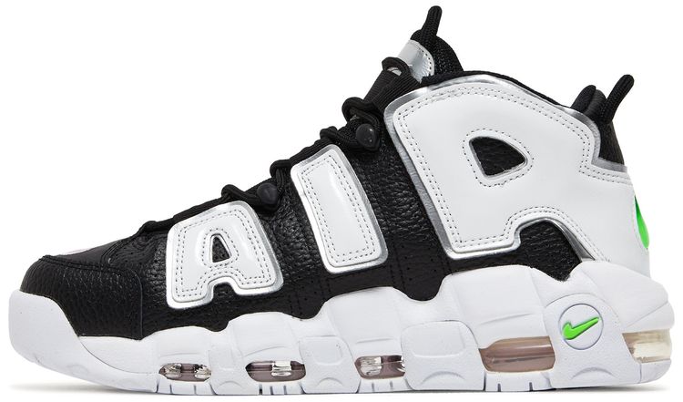 Nike Wmns Air More Uptempo Black Metallic Silver