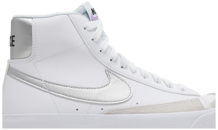 Nike Blazer Mid 77 GS White Metallic Silver