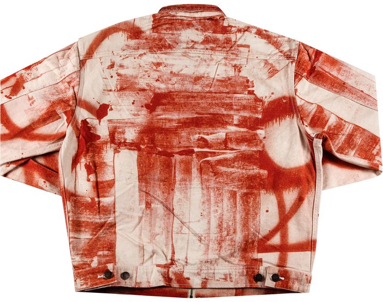 Supreme x Christopher Wool Denim Work Jacket Red