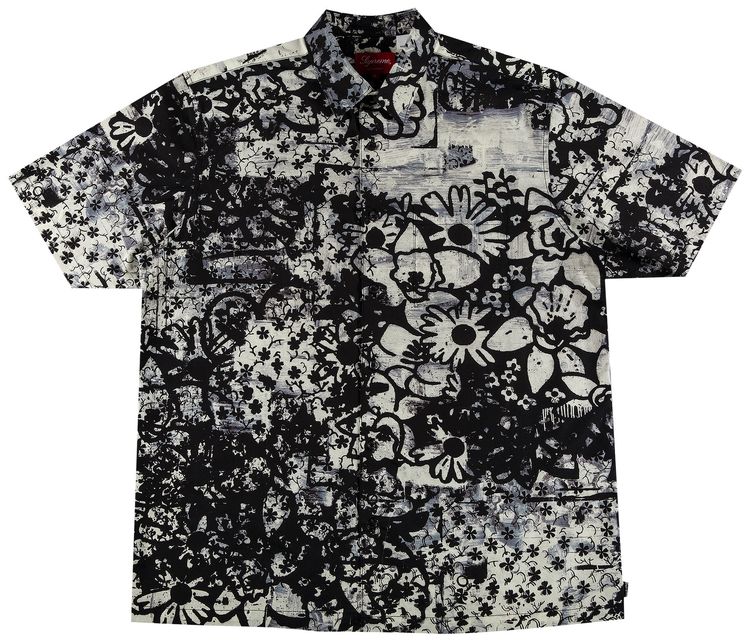 Supreme x Christopher Wool Short Sleeve Shirt Black