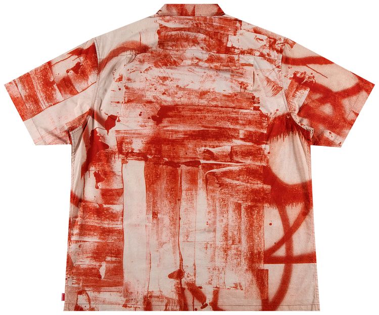 Supreme x Christopher Wool Short Sleeve Shirt Red