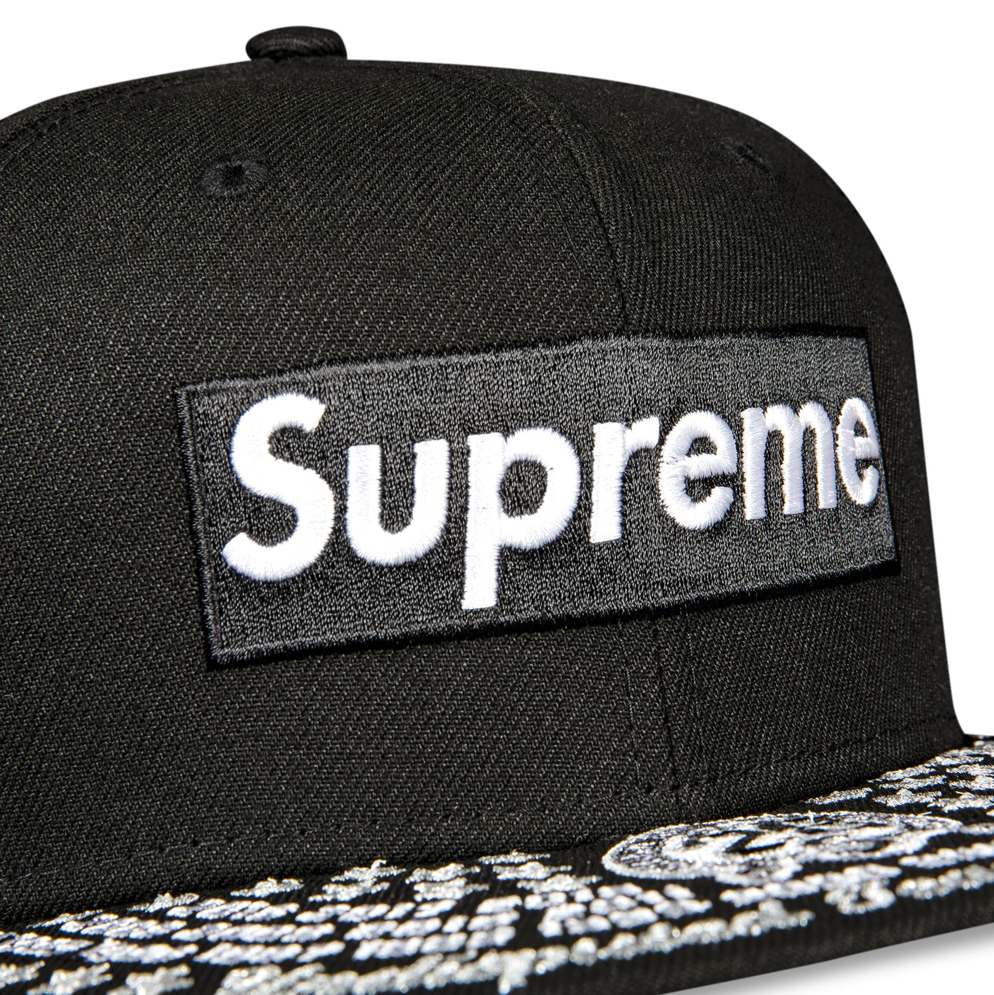 Black supreme snapback shop