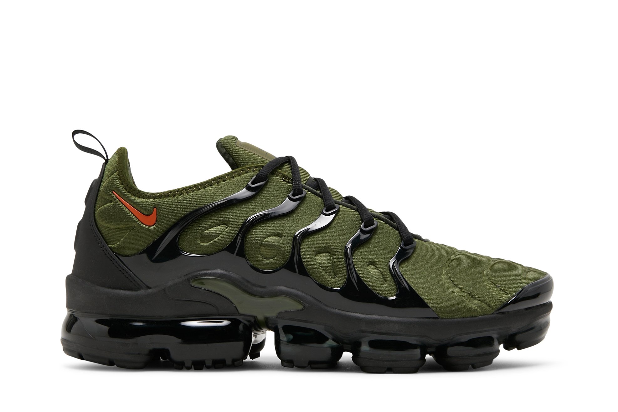 olive green and orange vapormax