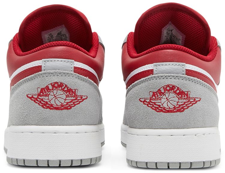 Air Jordan 1 Low SE GS Light Smoke Grey Gym Red
