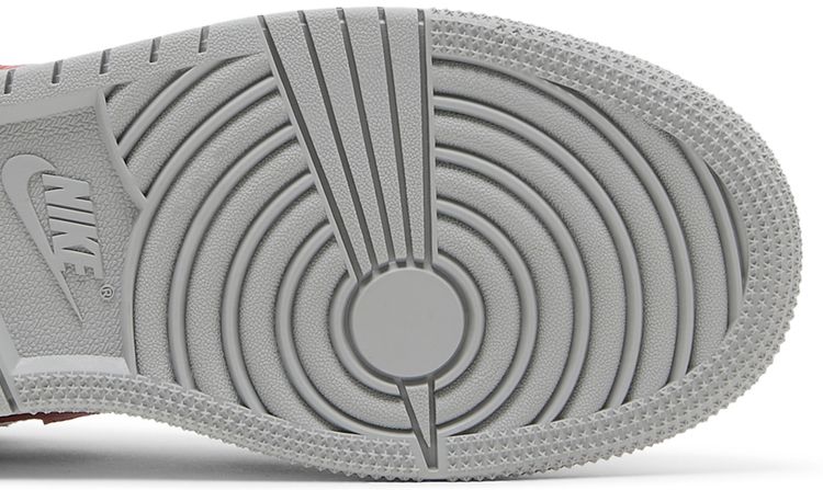 Air Jordan 1 Low SE GS Light Smoke Grey Gym Red