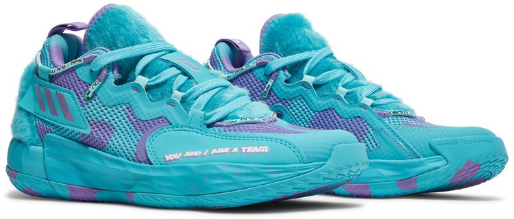 Monsters Inc x adidas Dame 7 EXTPLY Big Kid Sulley
