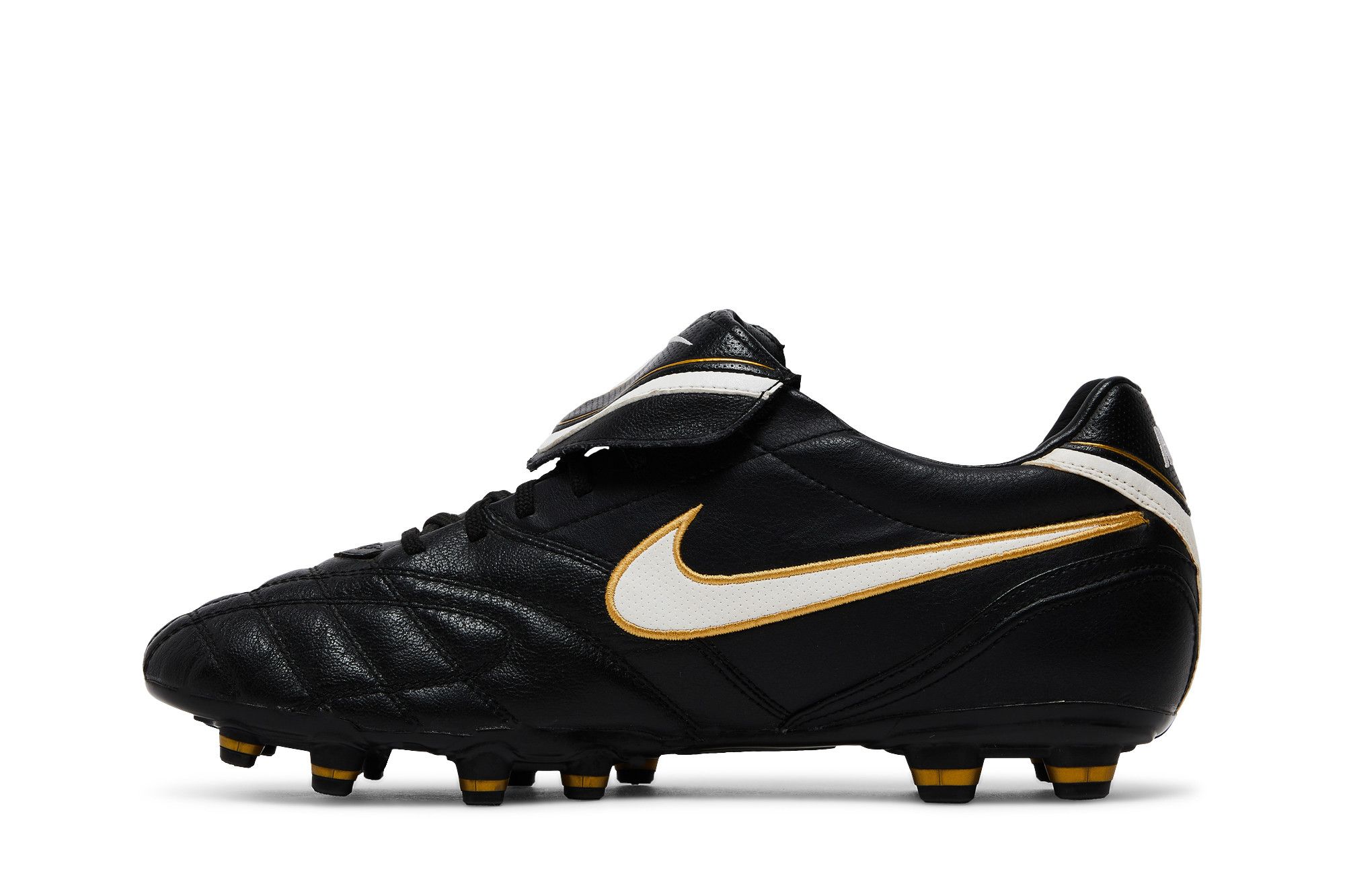Buy Nike Tiempo Mystic 3 FG 'Black Metallic Gold' - 366180 018 | GOAT