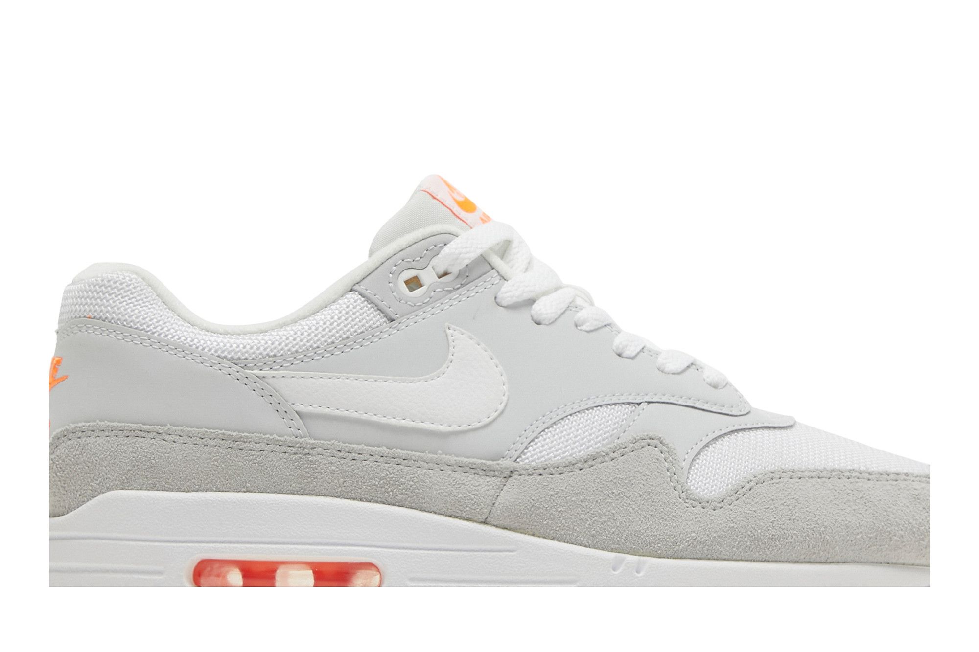 Buy Air Max 1 Pure Platinum Orange AT0043 001 GOAT