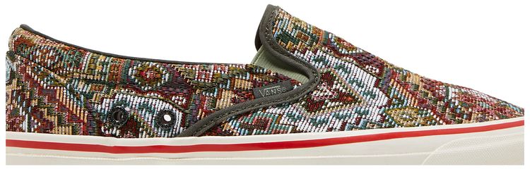 Nigel Cabourn x Vans OG Classic Slip On LX Carpet Green Mix