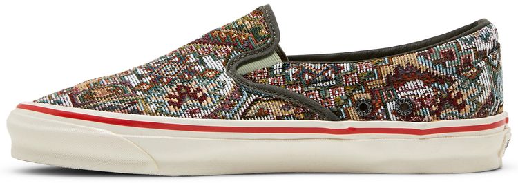 Nigel Cabourn x Vans OG Classic Slip On LX Carpet Green Mix