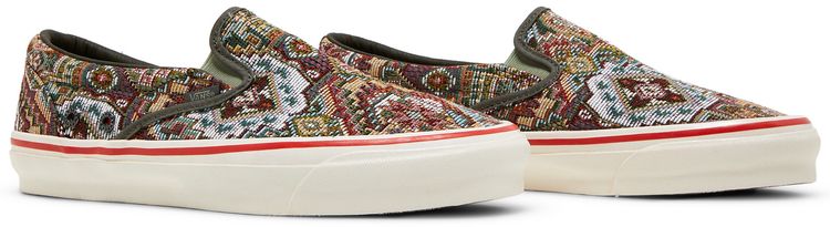 Nigel Cabourn x Vans OG Classic Slip On LX Carpet Green Mix