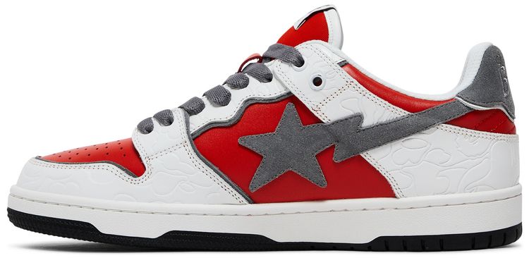 BAPE Sk8 Sta White Red