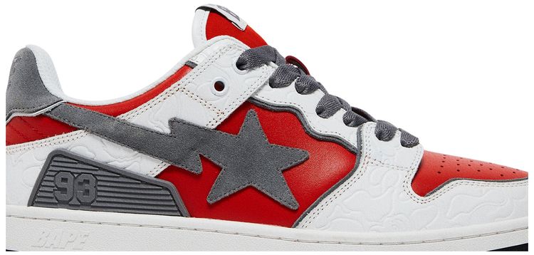 BAPE Sk8 Sta White Red