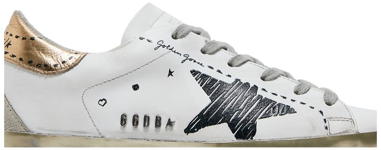 Golden Goose Wmns Superstar White Gold