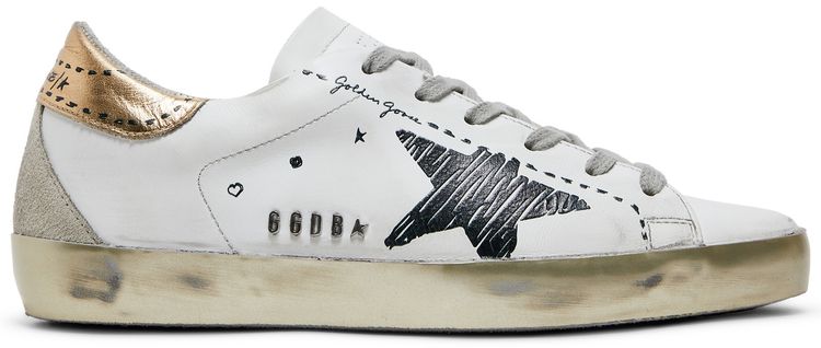 Golden Goose Wmns Superstar White Gold