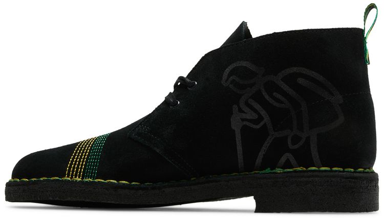 Jamaica x Clarks Desert Boot Black
