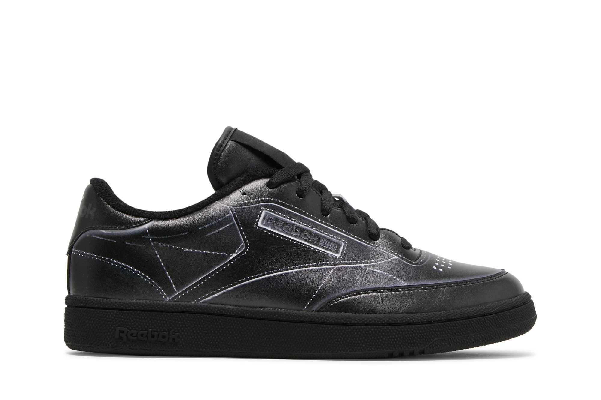 Reebok Club C Maison Margiela Black メゾン マルジェラ Reebok Maison Margiela x Club C Black for Sale