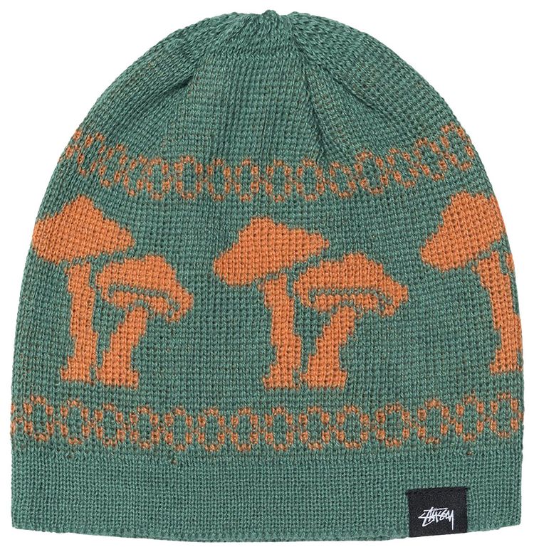 Stussy Mohair Mushroom Beanie Green
