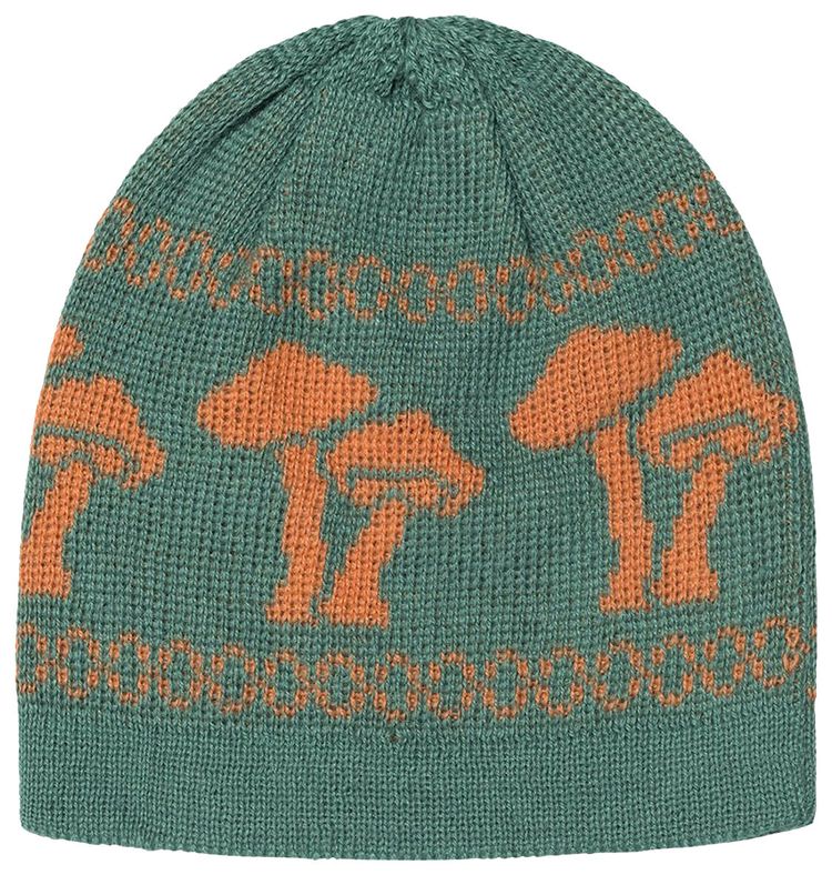 Stussy Mohair Mushroom Beanie Green