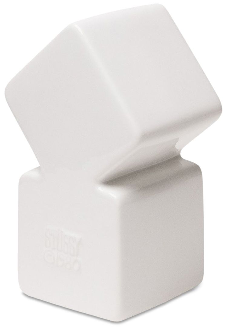 Stussy Ceramic Dice Vase White