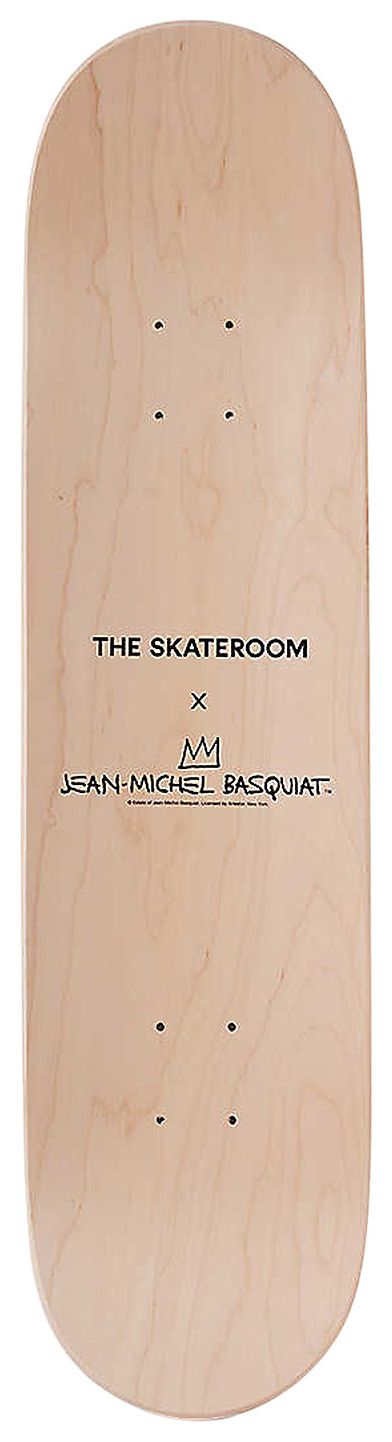 The Skateroom Jean Michel Basquiat Skull Print Skateboards Set Of Three Multi Color