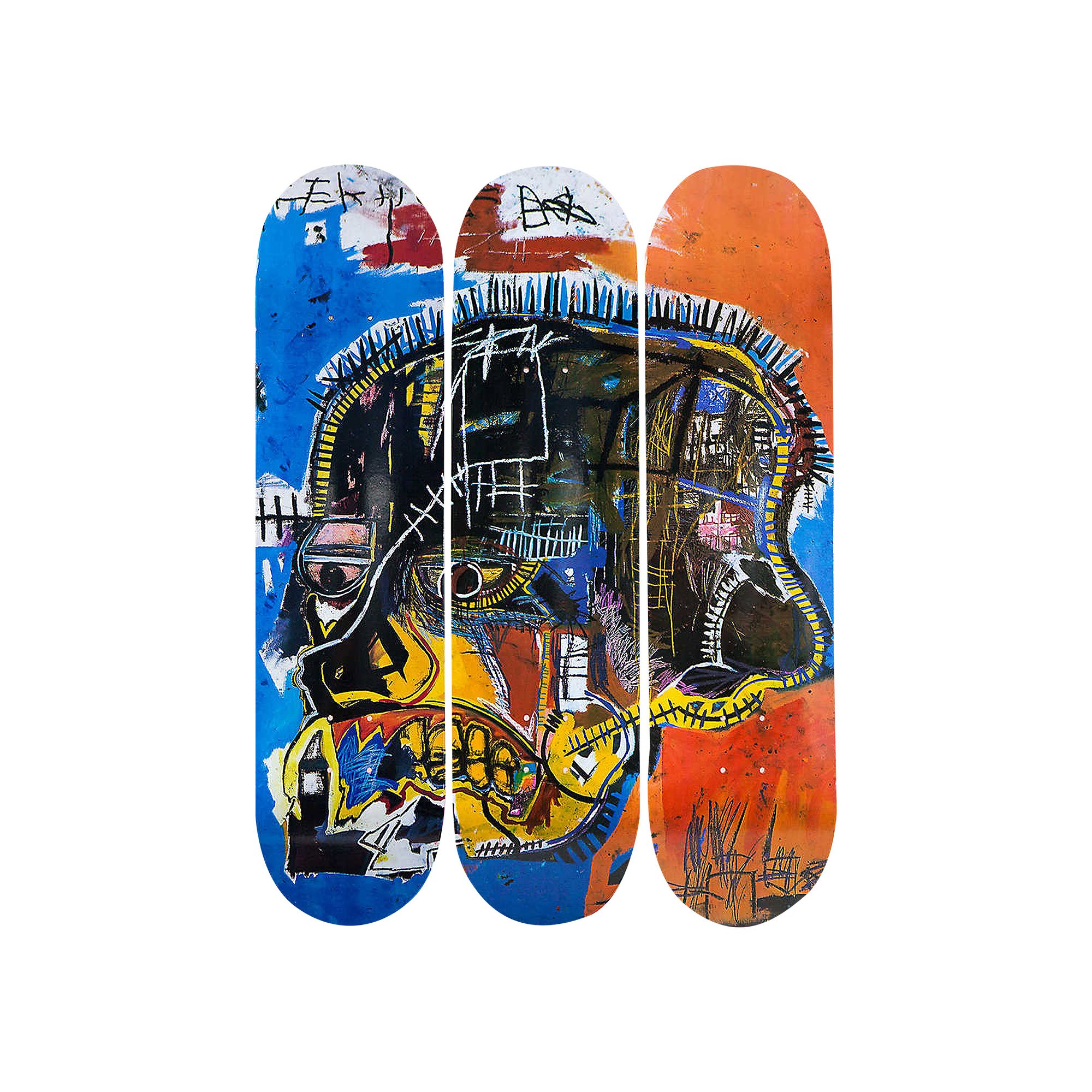Buy The Skateroom Jean-Michel Basquiat Skull-Print Skateboards 