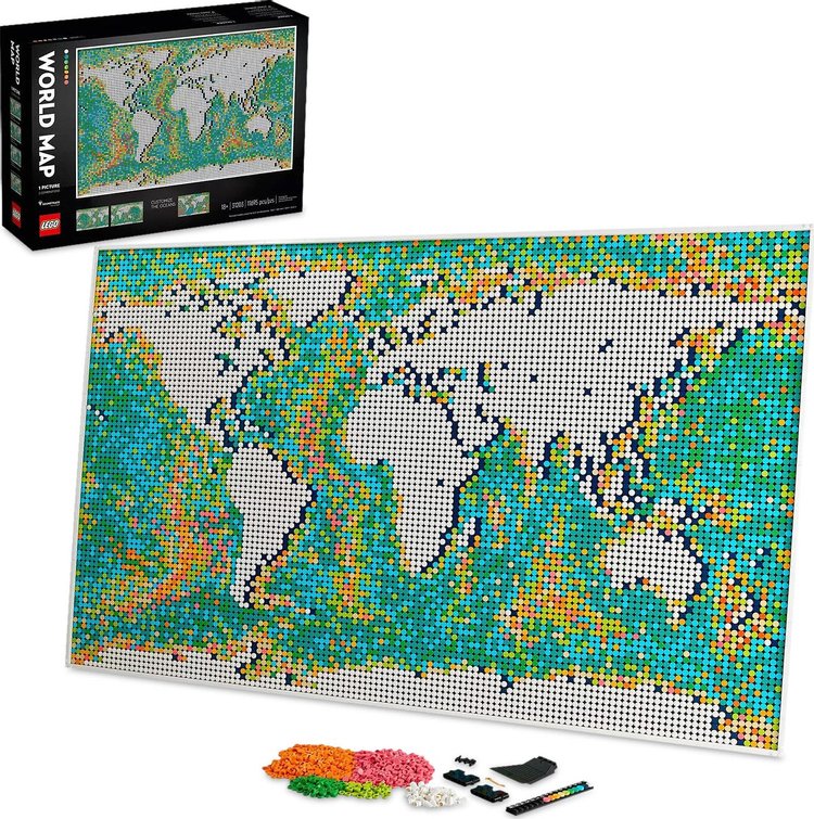 LEGO World Map Set 'Multicolor'