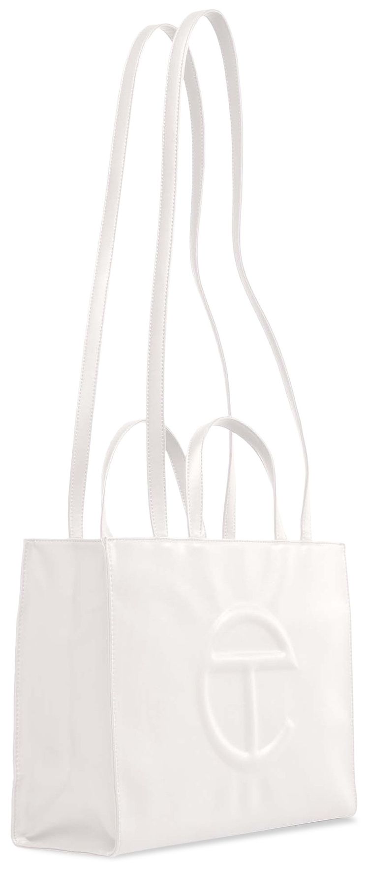 Telfar Medium Shopping Bag White