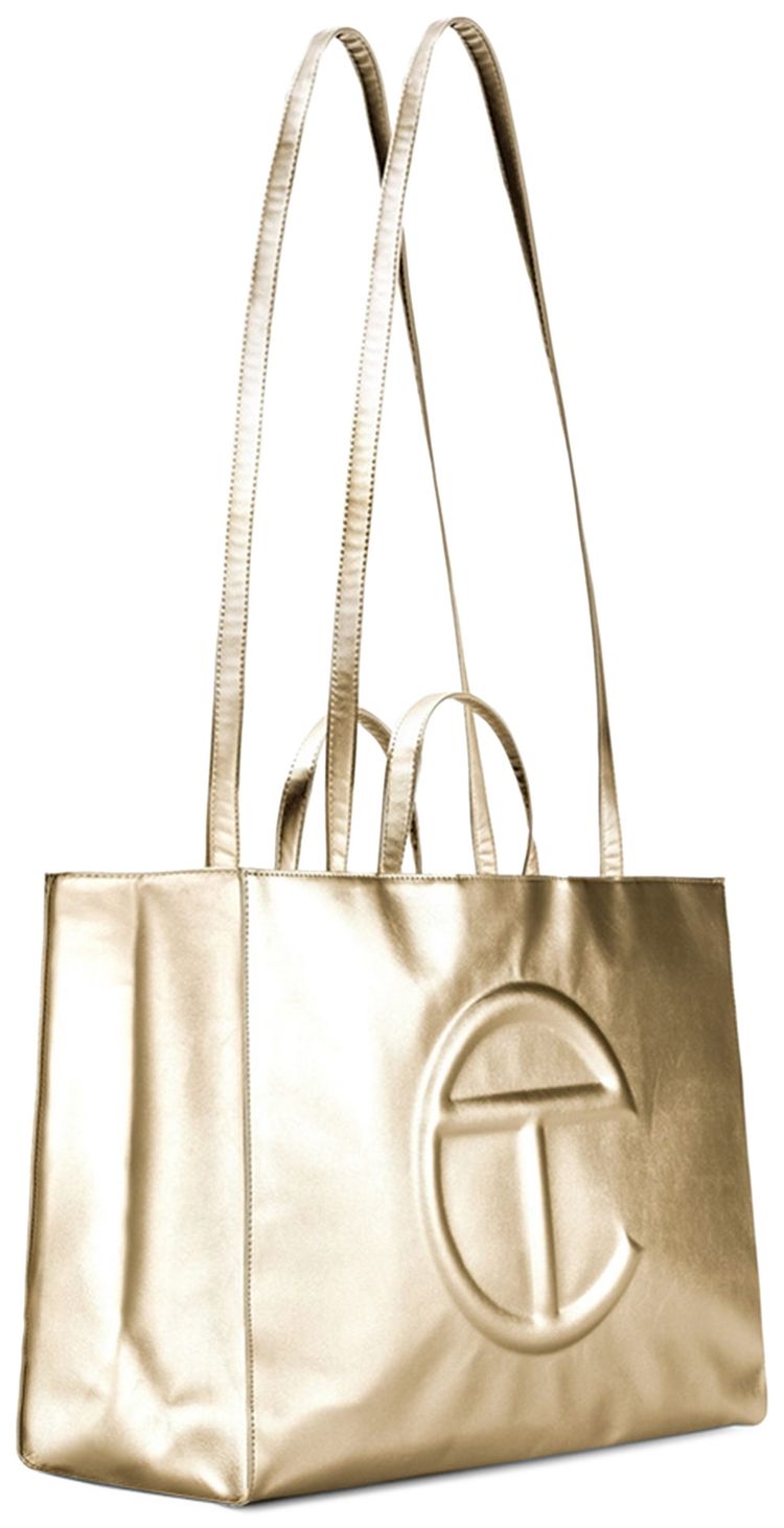Telfar Large Shopping Bag Gold