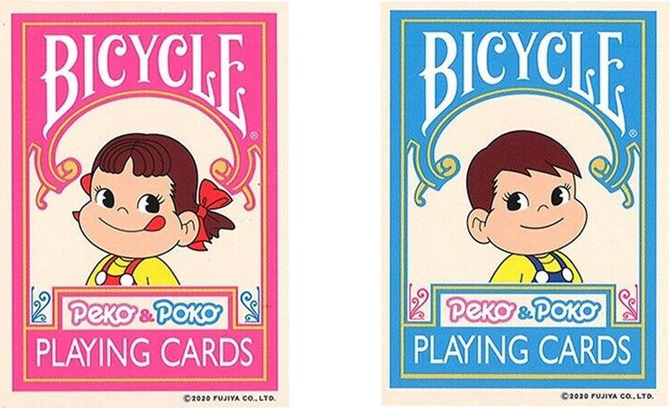 Bicycle x Peko & Peko Playing Cards 'White/Pink/Blue'