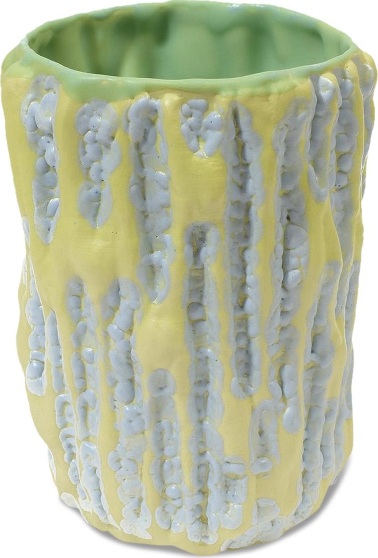 Hyphae Ceramic Tumbler, 'Light Green' by Joey Watson