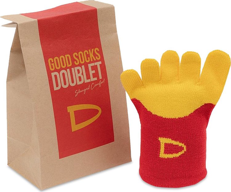 Doublet Fried Potato Socks 'Red'