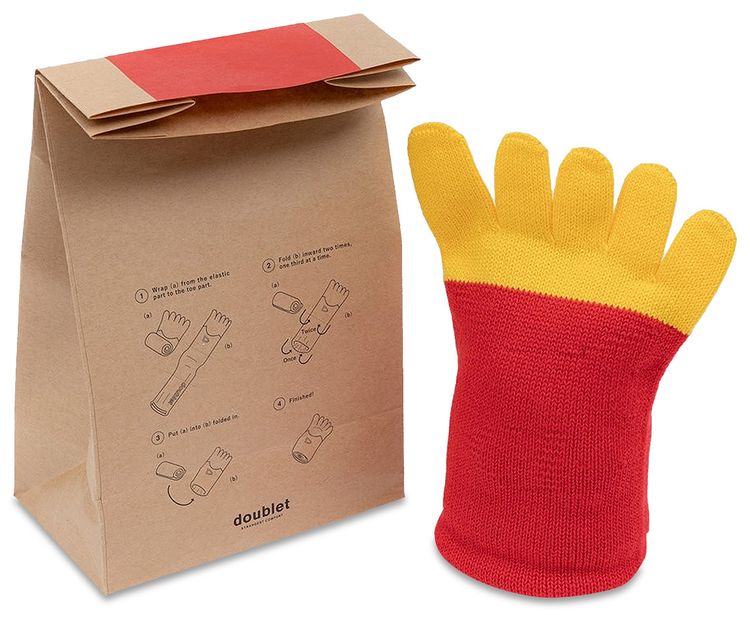 Doublet Fried Potato Socks Red