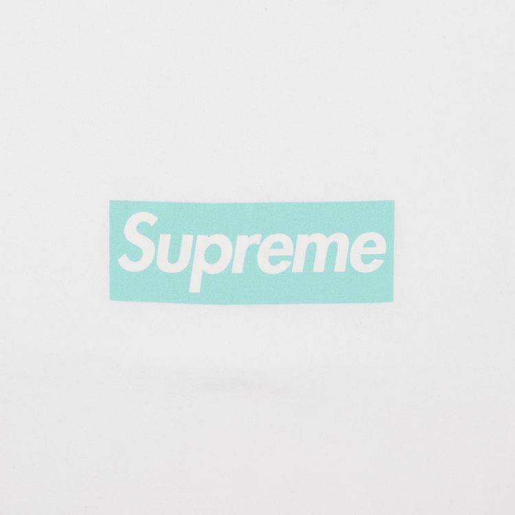 Supreme x Tiffany  Co Box Logo Tee White