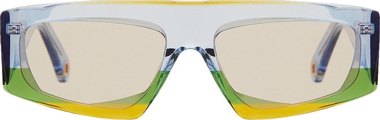 Jacquemus Les Lunettes Yauco Rectangular Sunglasses 'Multi Yellow'