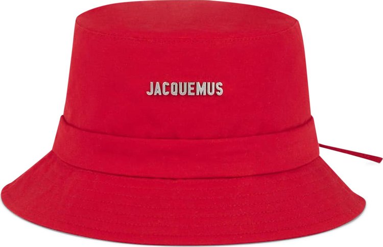 Jacquemus Le Bob Gadjo Canvas Bucket Hat 'Red'