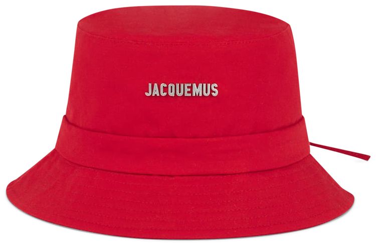 Jacquemus Le Bob Gadjo Canvas Bucket Hat Red